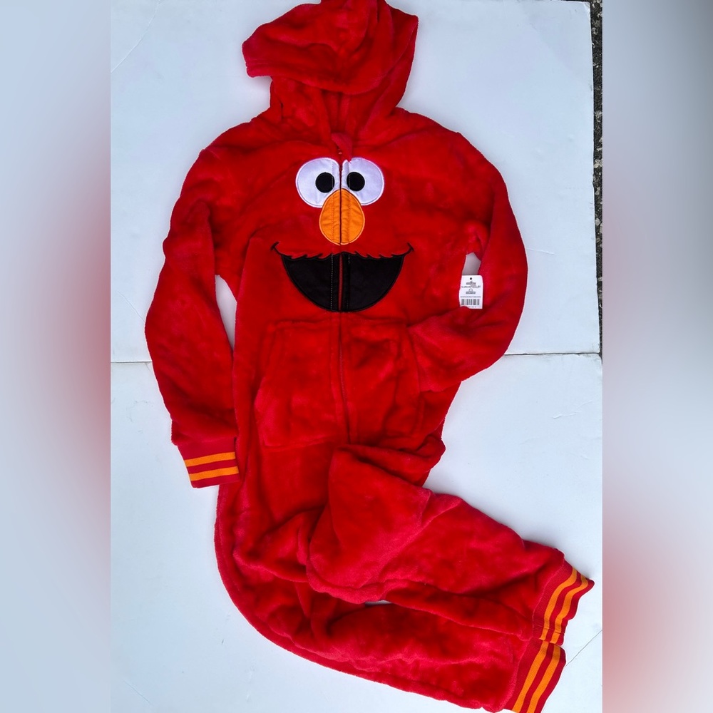Red Elmo Fleece Onesie